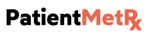 PatientMetRx Logo Black and Red